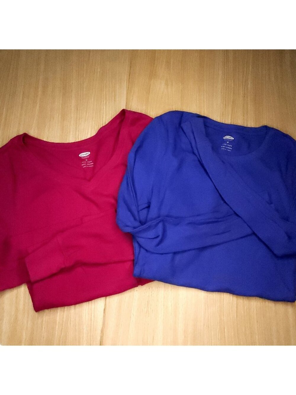 Old Navy Women's Purple Berry Pink Long Sleeve Thermal Base Layer Bundle Medium